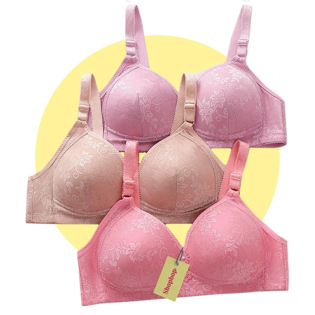 Bra for Women Ladies and Girls Foam Bra Random Colors and Pattern Brazier Blouse