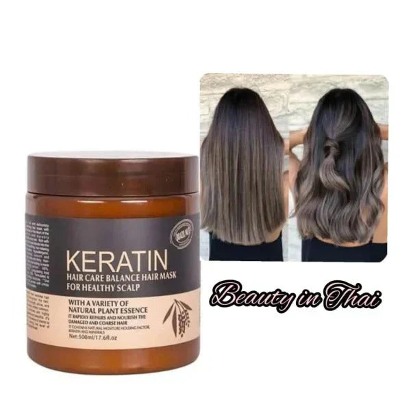 Buy 1 Get 1 Free Brazil Keratin Hair Mask+Hair Food Oil, Pack Of 2 Items