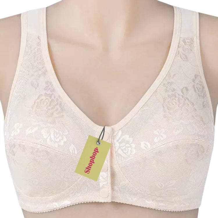 Breastfeeding Bra 3 button Front Open Maternity Nursing Bra