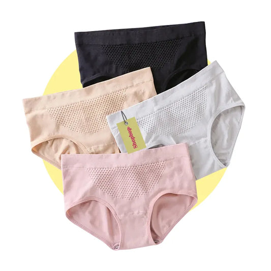 Pack of 3 Panty for Girls Panties for Women Soft Cotton Underwear Antibacterial Briefs Soft Cotton Underwear with Antibacterial Briefs, French Cut, and Maximum Comfort