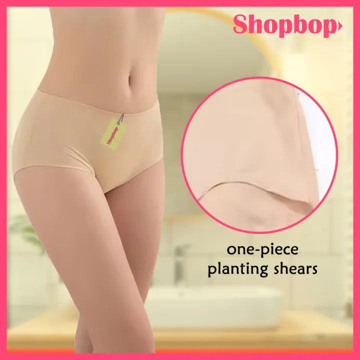 Pack of 3 Women Ice Silk Fancy Seamless Panty for Girls Stretchable Lightweight Underpant Lady Briefs Girls Panites with Maximum Comfort Underwea