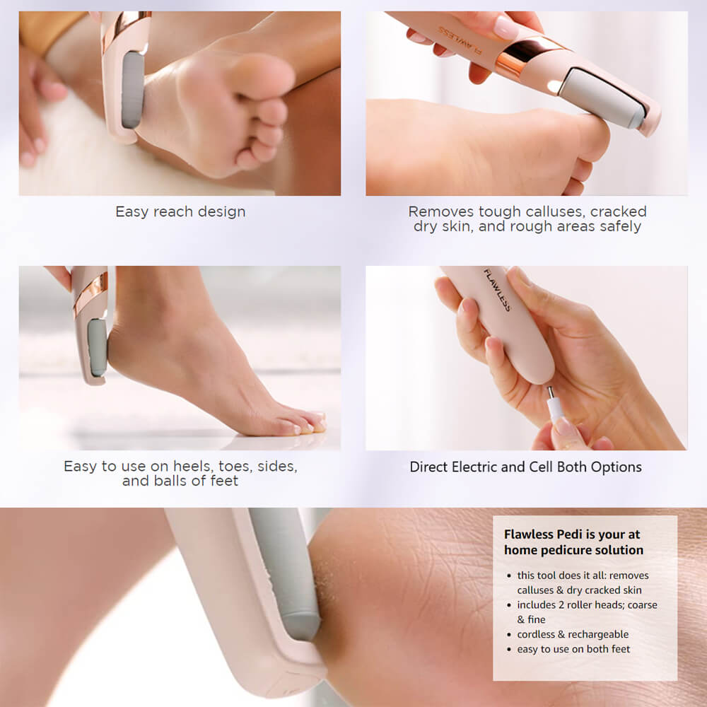 Flawless Finishing Touch Pedi Rechargeable Tool File