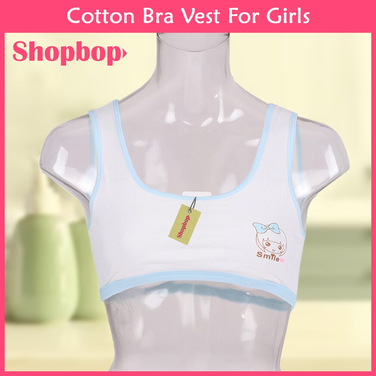 Pack of 3 Teenage Girls Bra Cotton Solid Student Innerwear Kids Girls Children Vest Training Bras