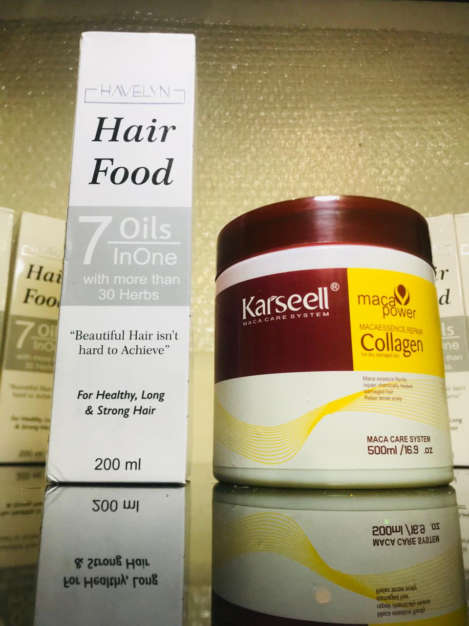 Buy 1 Get 1 Free / Buy Karseell Hair Mask Get Havelyn 7 in 1 Hair Food Oil Free